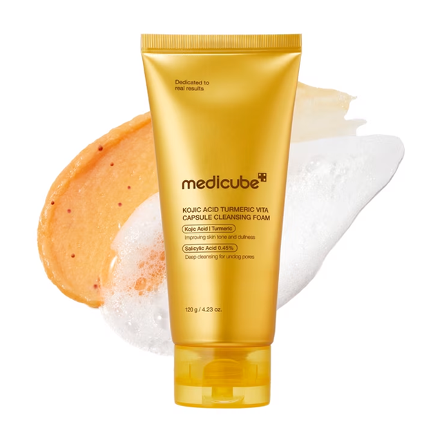 KOJIC ACID TURMERIC VITA CAPSULE CLEANSING FOAM 120g