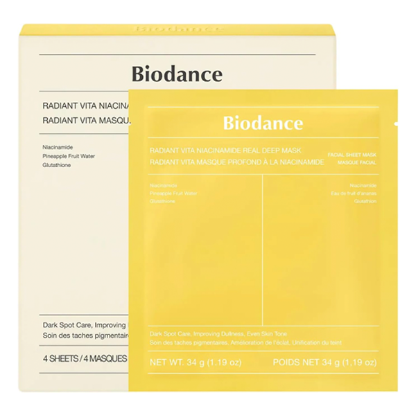 Radiant Vita Niacinamide Real Deep Mask 1Box (34G*4Ea)