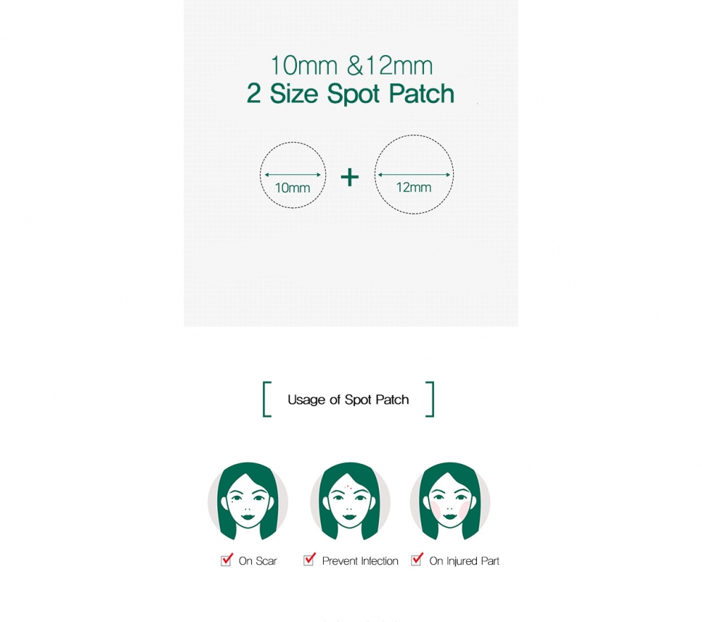 Clear Spot Patch 18Pcs (10Mm*9Ea + 12Mm*9Ea)