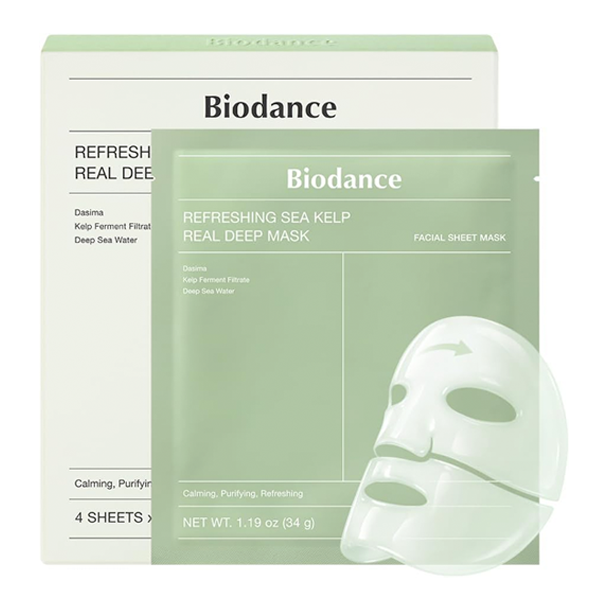 Refreshing Sea Kelp Real Deep Mask 1Box (34G*4Ea)