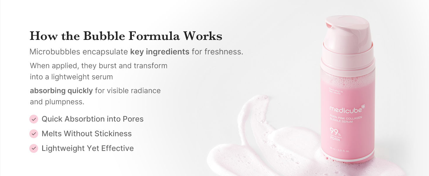 Pdrn Pink Collagen Bubble Serum 95Ml