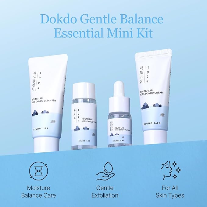 1025 Dokdo Trial Kit (Cleanser 30Ml + Toner 20Ml + Ampule 10Ml + Cream 20Ml)