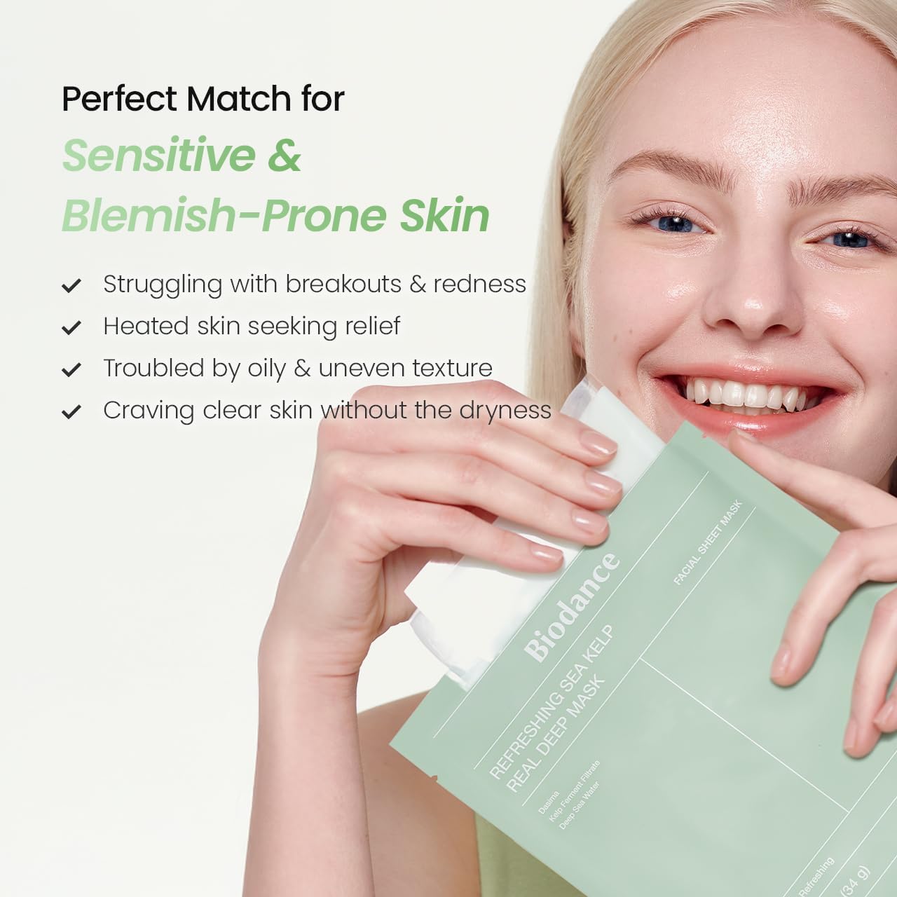 Refreshing Sea Kelp Real Deep Mask 1Box (34G*4Ea)