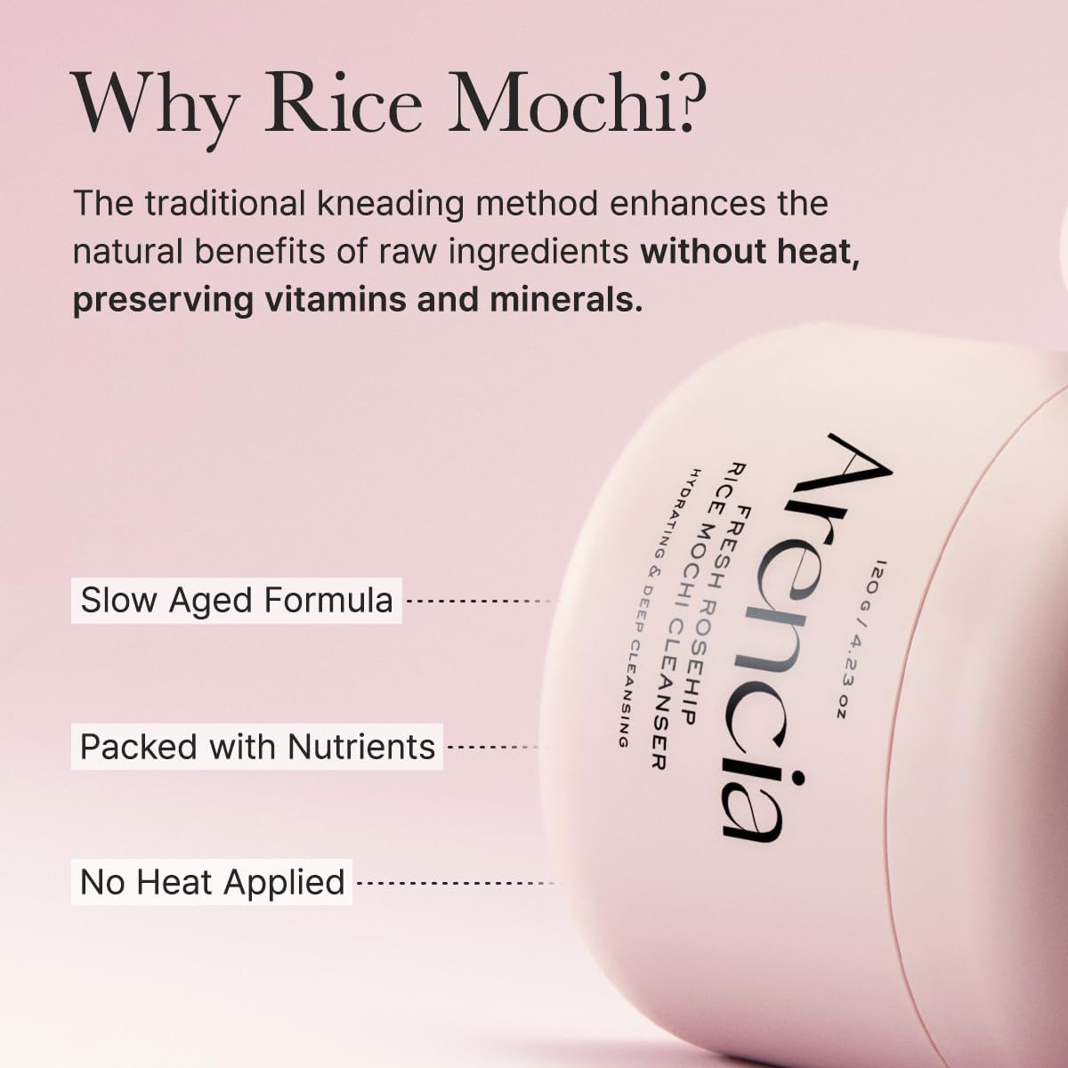 Fresh Rosehip Rice Mochi Cleanser 120G