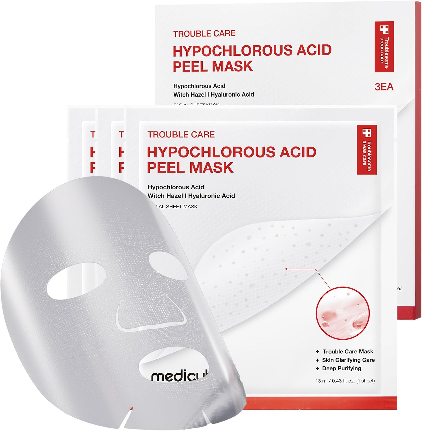 HYPOCHLOROUS ACID PEEL MASK (3EA)