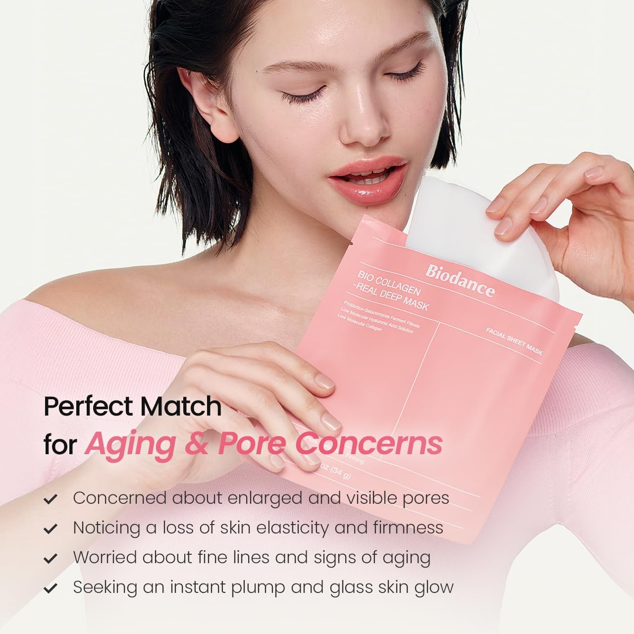 [4Ea] Bio-Collagen Real Deep Mask 4Ea