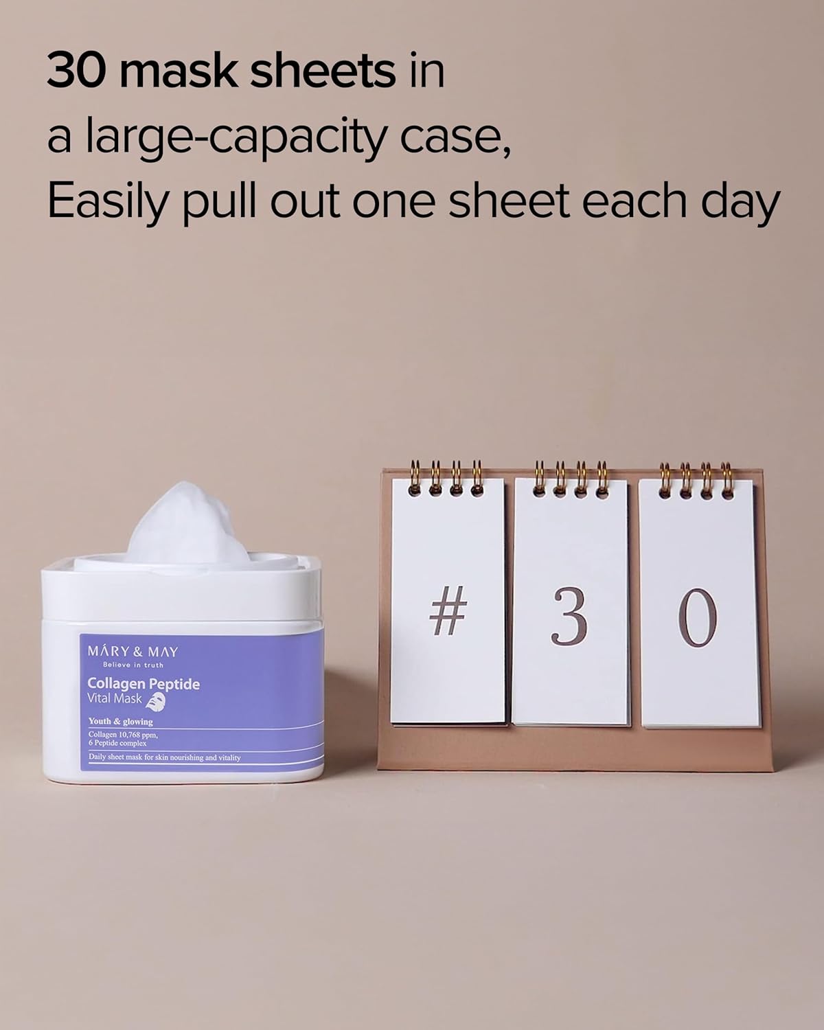 (30Pcs) Collagen Peptide Vital Mask