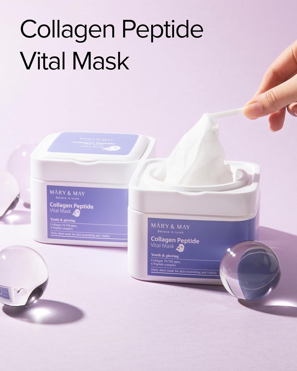 (30Pcs) Collagen Peptide Vital Mask