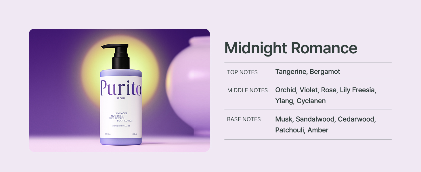 Luminous Moisture Shea Butter Body Lotion Midnight Romance 300Ml