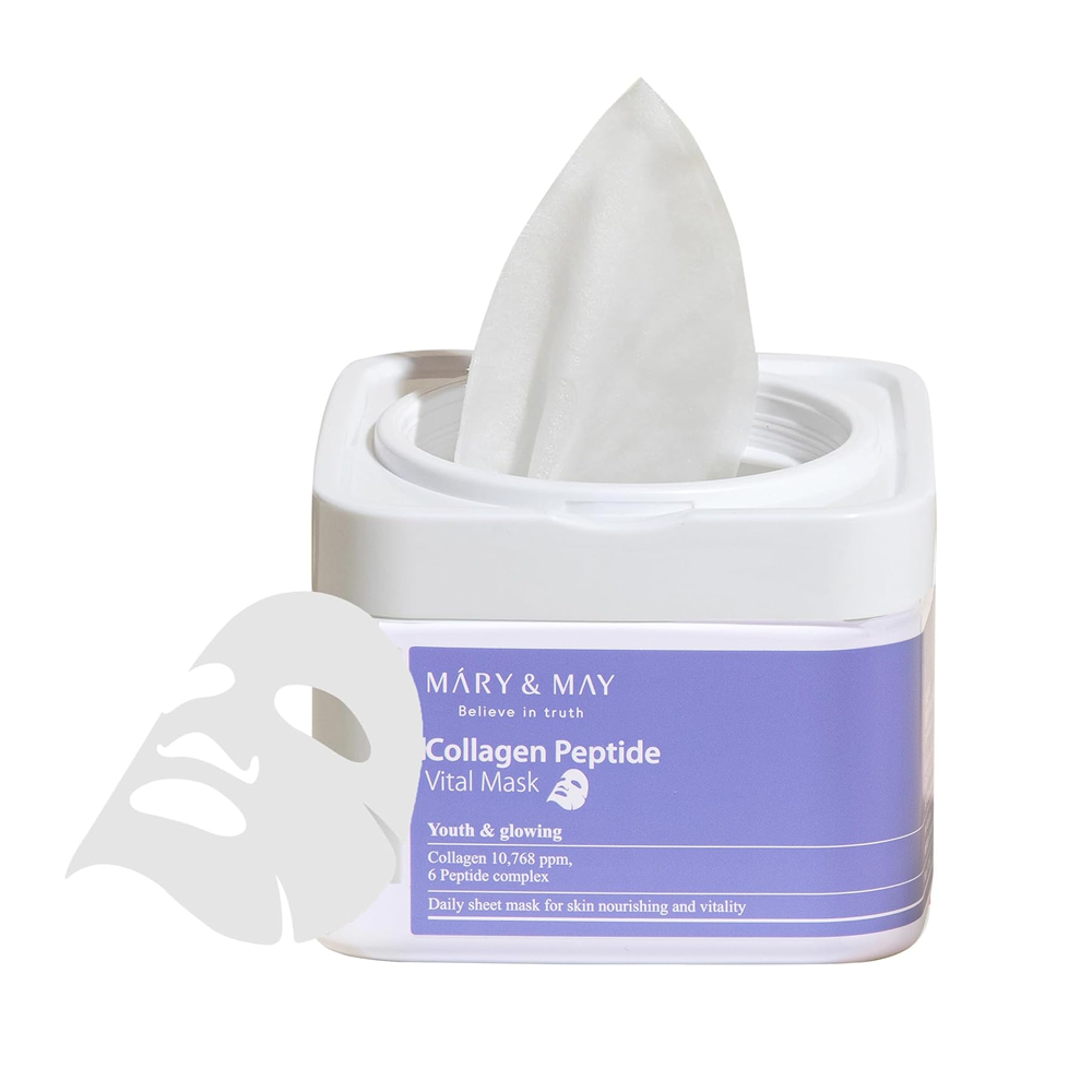 (30Pcs) Collagen Peptide Vital Mask