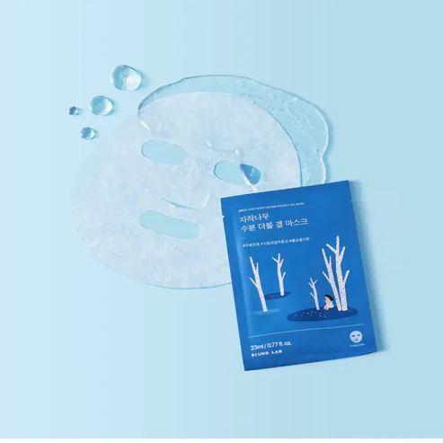 (10Ea) Birch Juice Moisturizing Double Gel Mask 23Ml