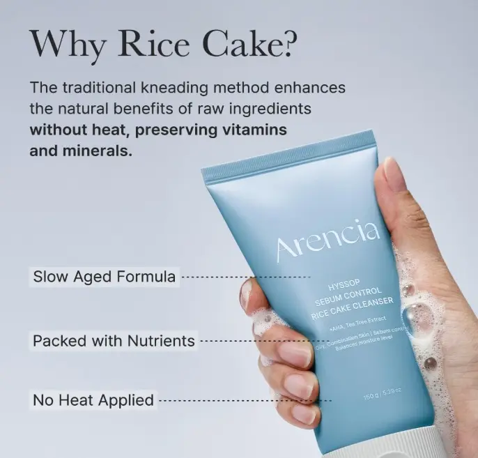 Hyssop Sebum Control Rice Cake Cleanser 150G
