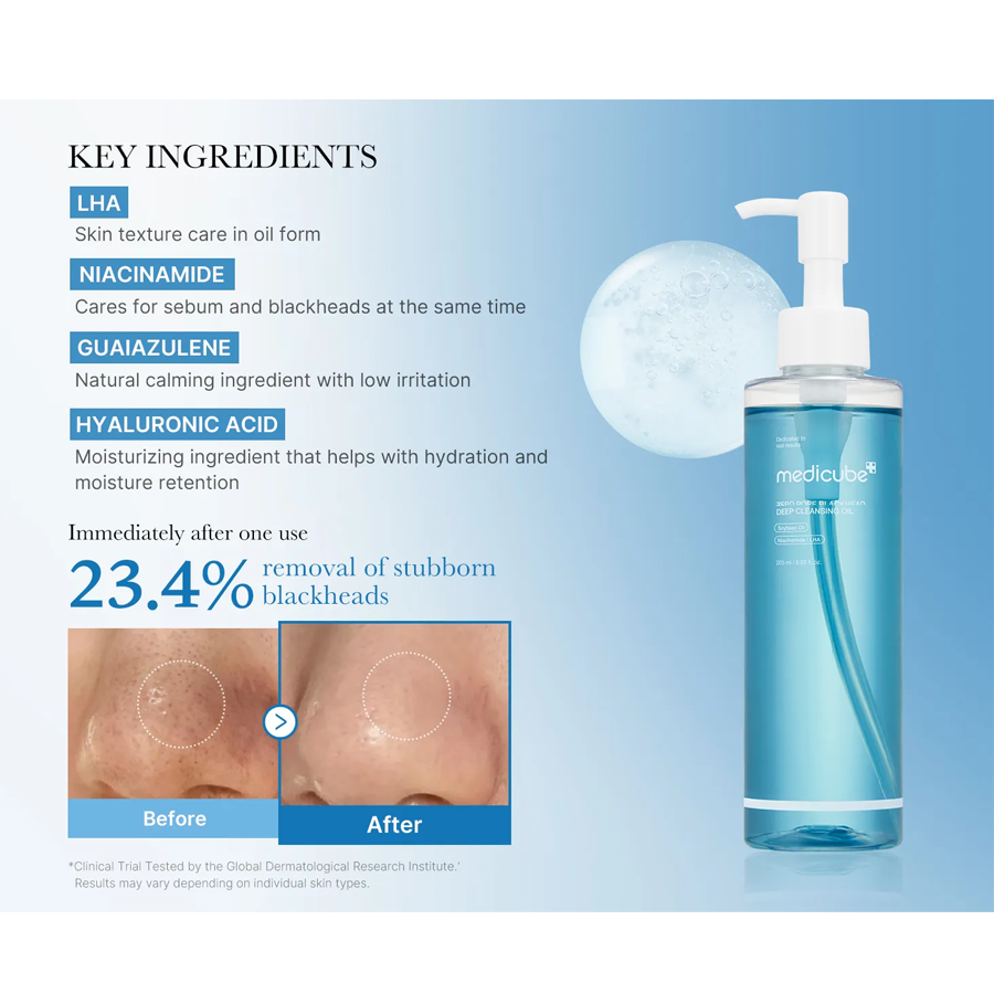 Zero Pore Blackhead Deep Cleansing Oil 205Ml