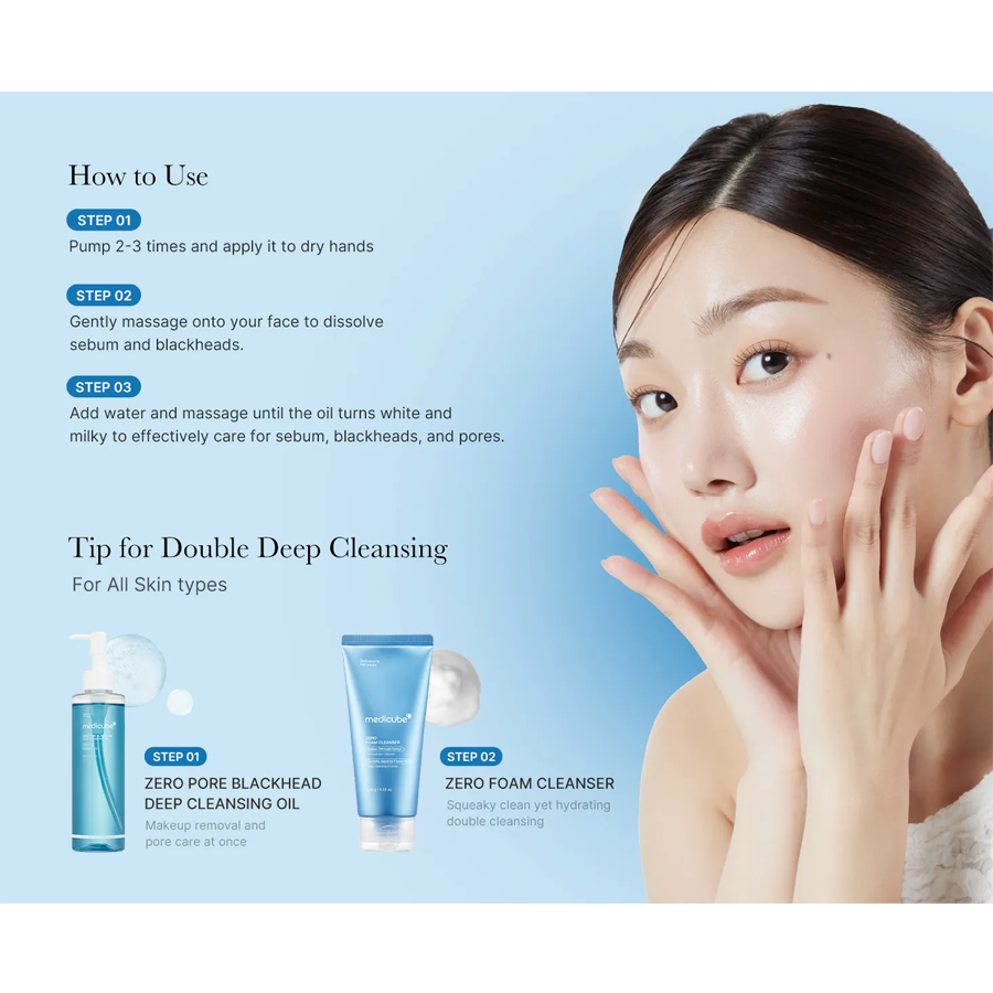 Zero Pore Blackhead Deep Cleansing Oil 205Ml