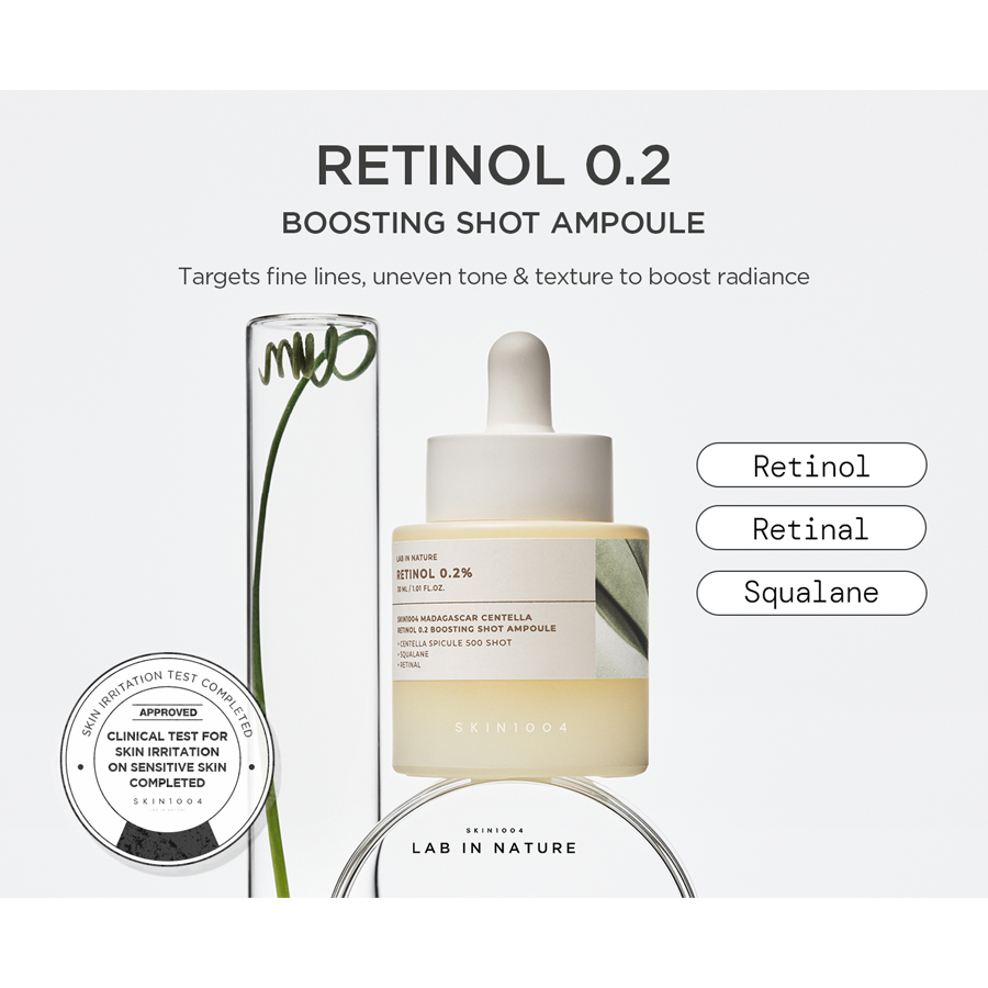 Madagascar Centella Retinol 0.2 Boosting Shot Ampoule 9Ml