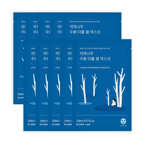 (10Ea) Birch Juice Moisturizing Double Gel Mask 23Ml