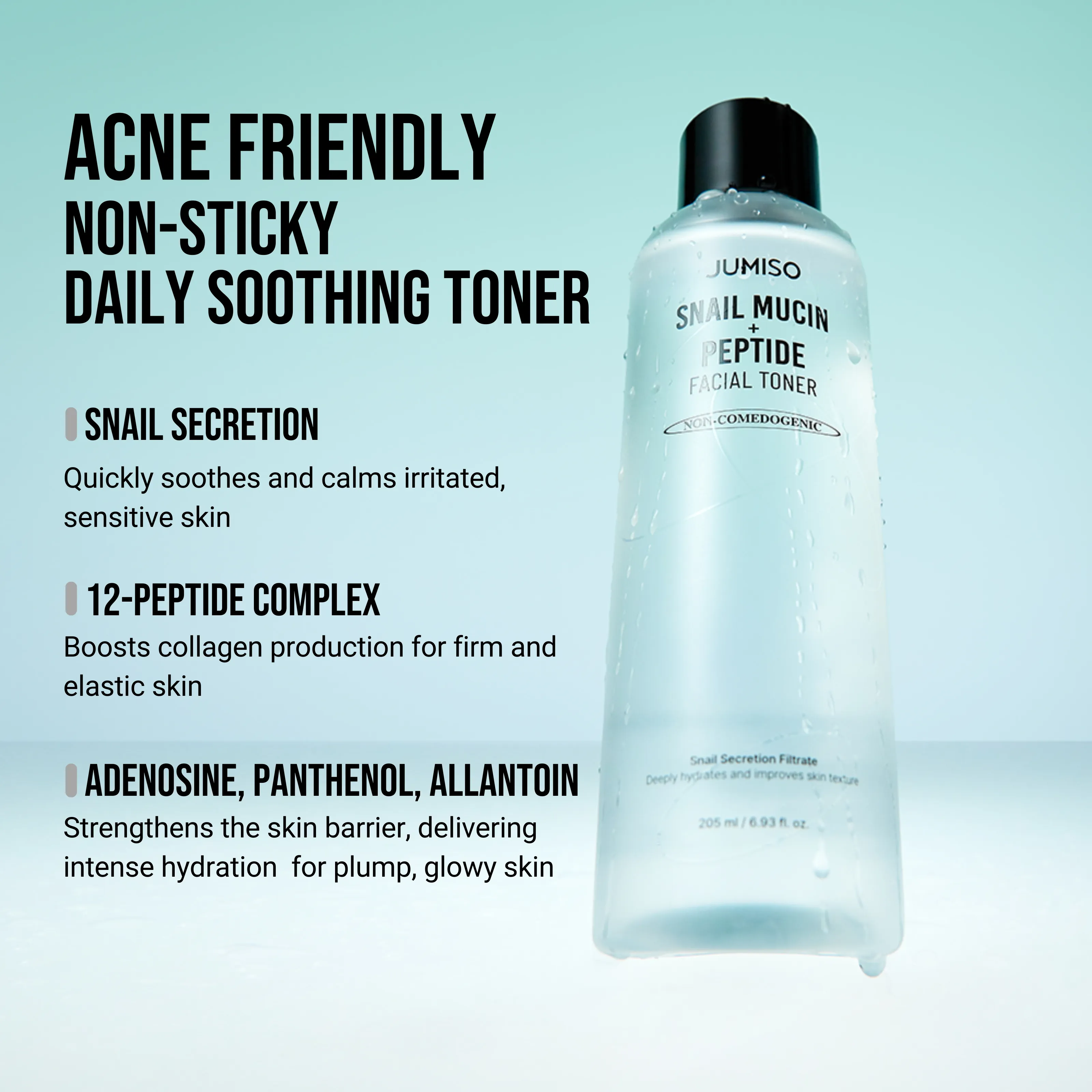Snail Mucin + Peptide Facial Toner 205Ml