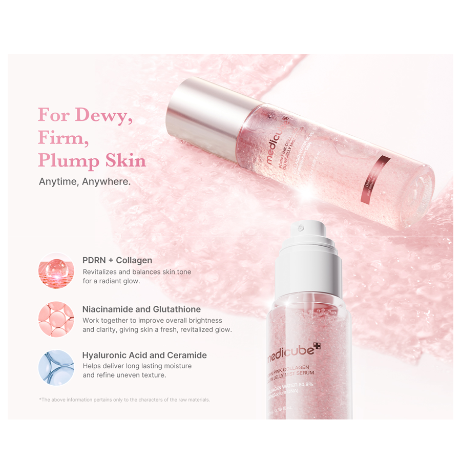 Pdrn Pink Collagen Glow Jelly Mist Serum 100Ml