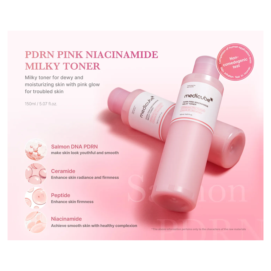 Pdrn Pink Niacinamaide Milky Toner 150Ml