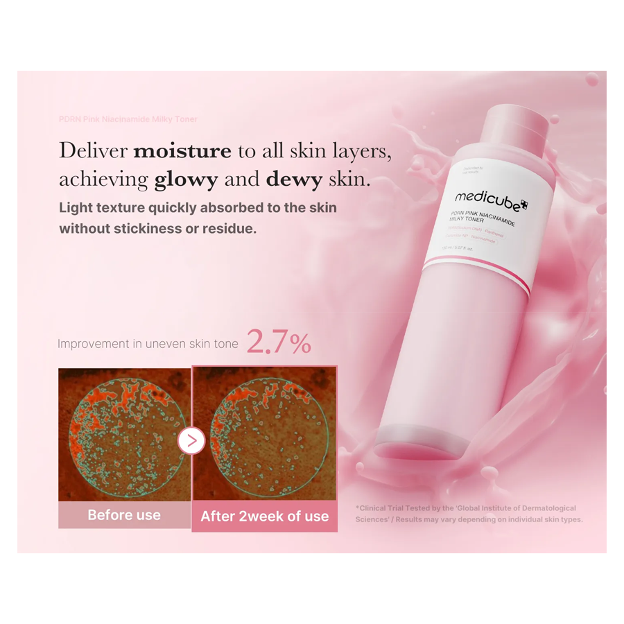 Pdrn Pink Niacinamaide Milky Toner 150Ml