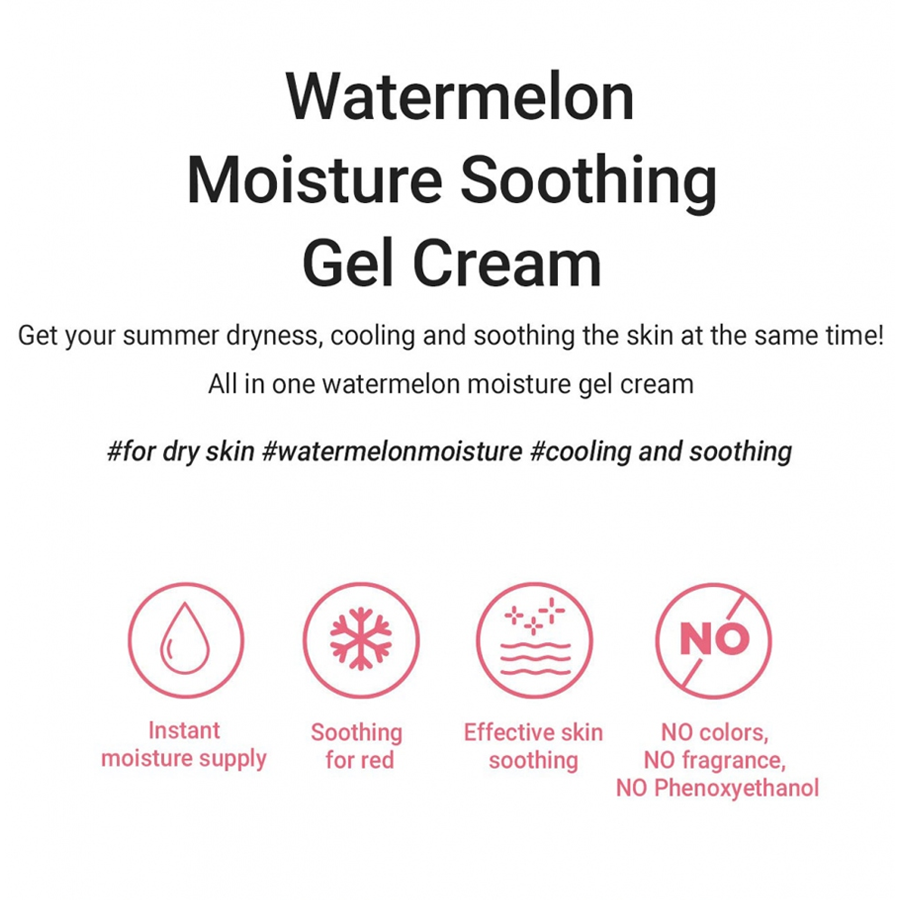 Watermelon Moisture Soothing Gel Cream 110Ml