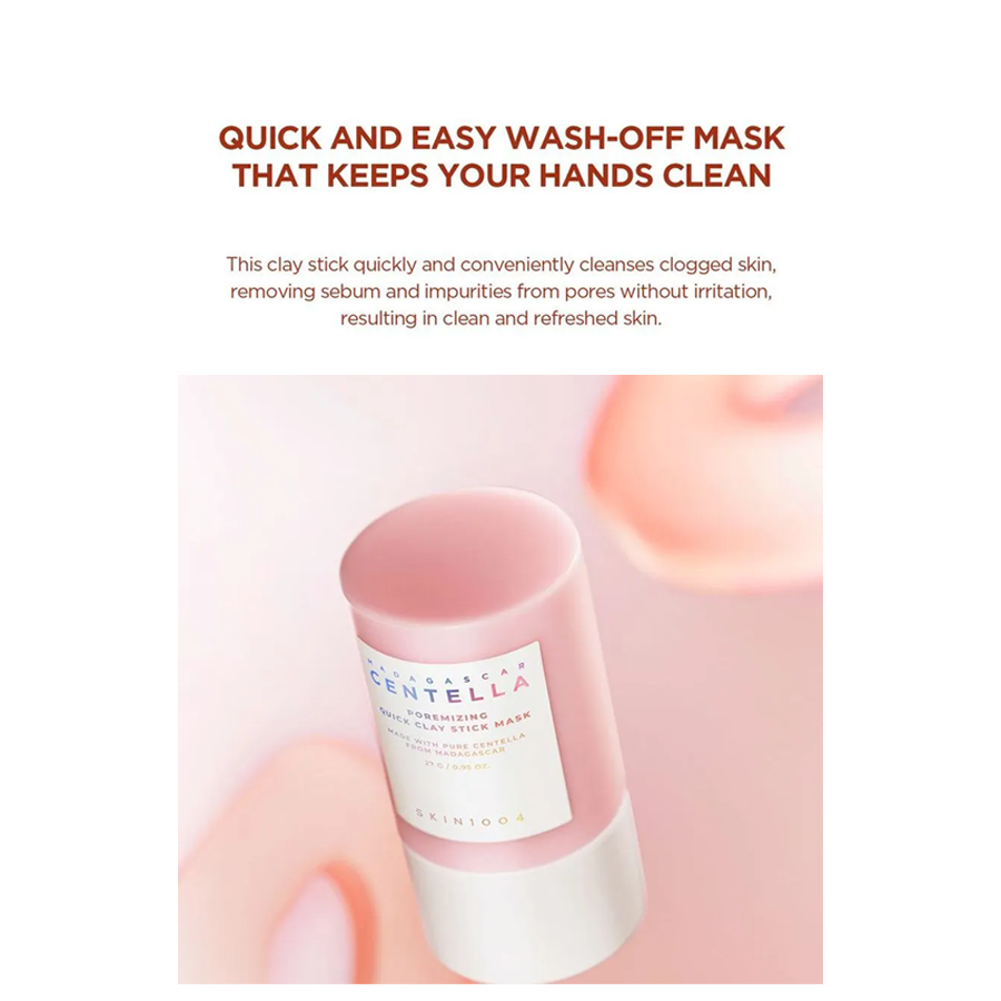 Madagascar Centella Poremizing Quick Clay Stick Mask 27G